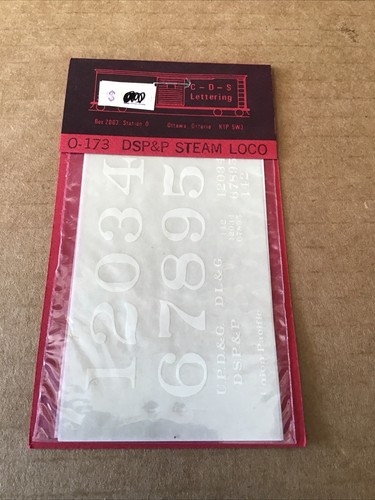 Lettering gauge o 173 - c-d-s,