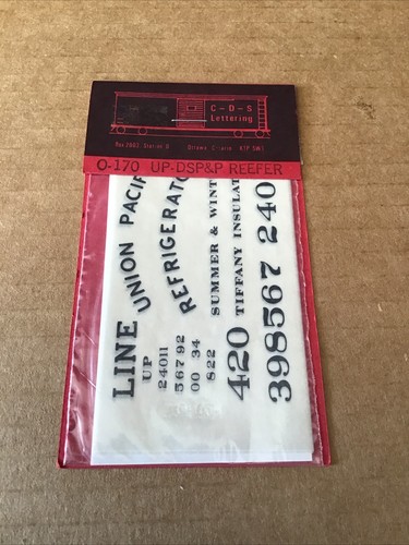 Lettering gauge o 170 - c-d-s,